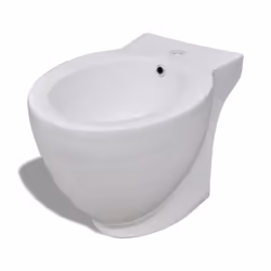 vidaXL Stand Toilet & Bidet Set White Ceramic Bathroom WC Furniture Fixture - Additional view 7