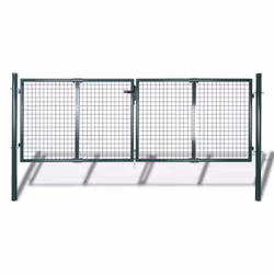 vidaXL Garden Mesh Gate Fence Door Wall Grille Outdoor Gate Entrance Gate
