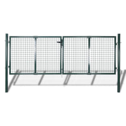 vidaXL Garden Mesh Gate Fence Door Wall Grille Outdoor Gate Entrance Gate