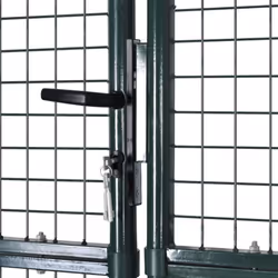 vidaXL Garden Mesh Gate Fence Door Wall Grille 289x175cm Outdoor Barrier Panel
