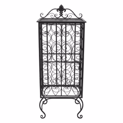 VidaXL 240937 wine rack Floor wine rack 28 bottle(s) Iron Black - Additional view 4