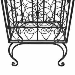 VidaXL 240937 wine rack Floor wine rack 28 bottle(s) Iron Black - Additional view 7