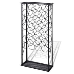 VidaXL 240942 wine rack Floor wine rack 28 bottle(s) Iron Black