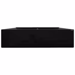 vidaXL Ceramic Basin Rectangular Black with Faucet Hole Bathroom Washroom Sink