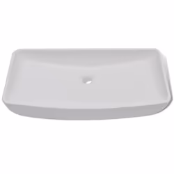 vidaXL Ceramic Basin Rectangular Sink White 71x39cm Bathroom Fixture Sink - Additional view 3