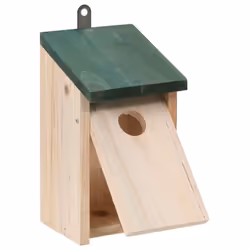 vidaXL 4x Wodden Bird House Nesting Box Outdoor Garden Cage Aviary Habitat