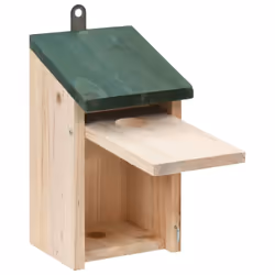 vidaXL 4x Wodden Bird House Nesting Box Outdoor Garden Cage Aviary Habitat - Additional view 4