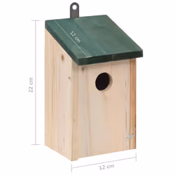 vidaXL 4x Wodden Bird House Nesting Box Outdoor Garden Cage Aviary Habitat - Additional view 8