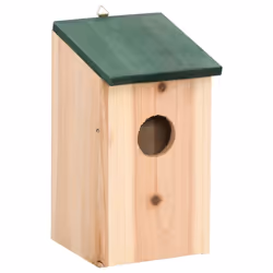 vidaXL 4x Wodden Bird House Nesting Box Outdoor Garden Cage Aviary Habitat - Additional view 9
