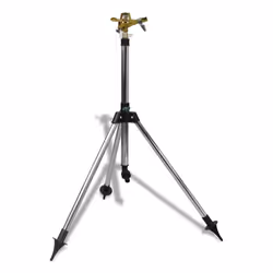 Impulse Sprinkler Garden Watering Tripod Base Adjustable Hose Water Spray