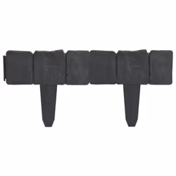 vidaXL Plastic Garden / Lawn Fence Outdoor Border Edging Stone Look 41 pcs
