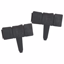 vidaXL Plastic Garden / Lawn Fence Outdoor Border Edging Stone Look 41 pcs