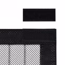 vidaXL Insect Door Curtain Mosquito Mesh Net Insect Screen 2 pcs Magnet Black - Additional view 4