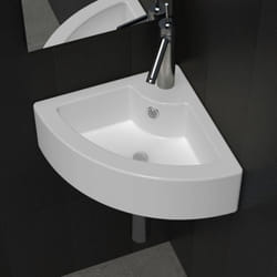 vidaXL Wash Basin with Overflow White Countertop Bathroom Hand Wash Bowl Sink