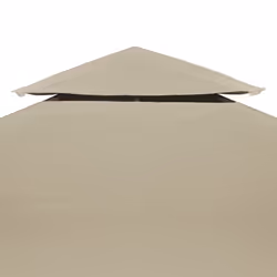 vidaXL Gazebo Cover Replacement Beige 3x3m Waterproof Patio Canopy Tent Top - Additional view 4