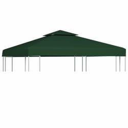 vidaXL Gazebo Cover Replacement 310g/mÂ² Green 3x3m Waterproof Patio Canopy Top