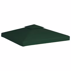 vidaXL Gazebo Cover Replacement 310g/mÂ² Green 3x3m Waterproof Patio Canopy Top