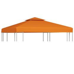 vidaXL Gazebo Cover Replacement 310g/mÂ² Orange 3x3m Waterproof Canopy Top
