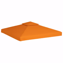 vidaXL Gazebo Cover Replacement 310g/mÂ² Orange 3x3m Waterproof Canopy Top