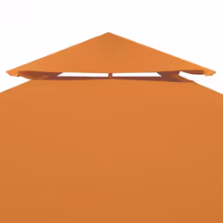 vidaXL Gazebo Cover Replacement 310g/mÂ² Orange 3x3m Waterproof Canopy Top - Additional view 4