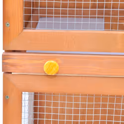 vidaXL Outdoor Rabbit Hutch Small Animal House Pet Cage 1 Door Wood Habitat - Additional view 5