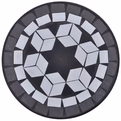 New Balcony Mosaic Side Coffee Table Plant Flower Terrace Black Wedding Dining - Additional view 2