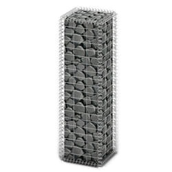 vidaXL Gabion Basket with Lid Galvanized Wire 100x30x30cm Patio Retaining Wall
