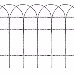 vidaXL Garden Border Fence 10x0.4m Lawn Path Grass Edging Panel Mesh Barrier