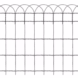 vidaXL Garden Border Fence 25x0.65m Lawn Path Grass Edging Panel Mesh Barrier