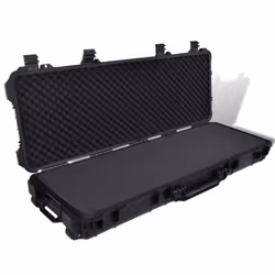 vidaXL Waterproof Plastic Molded Gun Case Trolly Carry Case Gun Storage Box