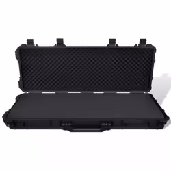 vidaXL Waterproof Plastic Molded Gun Case Trolly Carry Case Gun Storage Box