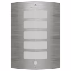vidaXL Wall Lamp Stainless Steel with Motion Sensor Outdoor Walkway Spot Light