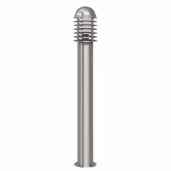 vidaXL Outdoor Post Lamp Standing Stainless Steel 15x100cm Solar Garden Light
