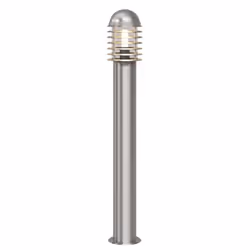 vidaXL Outdoor Post Lamp Standing Stainless Steel 15x100cm Solar Garden Light