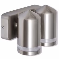 LED Wall Lamp Stainless Steel Down Cone Head Porch Garden Hall Fixture Light