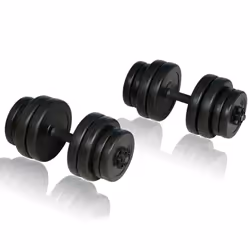 vidaXL Folding Weight Bench Dumbbell Barbell Set Home Gym Training Strength - Additional view 5