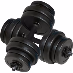 vidaXL Folding Weight Bench Dumbbell Barbell Set Home Gym Training Strength - Additional view 6