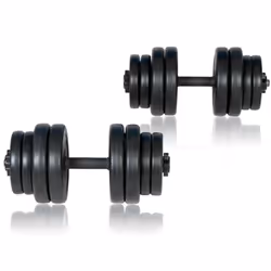 vidaXL Folding Weight Bench Dumbbell Barbell Set Home Gym Training Strength - Additional view 7