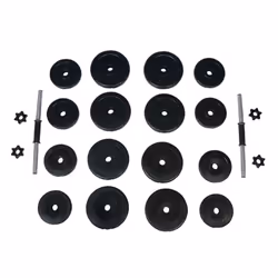 vidaXL Folding Weight Bench Dumbbell Barbell Set Home Gym Training Strength - Additional view 8