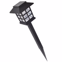 vidaXL 12x Outdoor Solar Lamp Post 8.6x8.6x38cm Garden Patio LED Light Spike