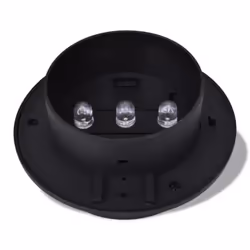 vidaXL Outdoor Solar Lamp Set 6 pcs Black Garden Fence Light Gutter Light