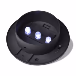 vidaXL Outdoor Solar Lamp Set 6 pcs Black Garden Fence Light Gutter Light - Additional view 4