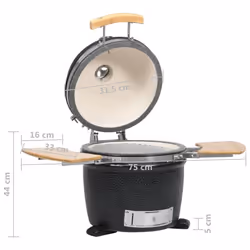 Kamado Barbecue Grill Smoker Ceramic 44 cm - Additional view 9