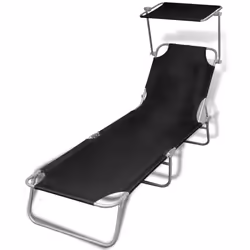 VidaXL 41197, Lounge, Padded seat, Polyester, Black, 580 mm, 1890 mm