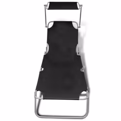 VidaXL 41197 outdoor chair Lounge Padded seat Polyester Black