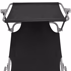 VidaXL 41197 outdoor chair Lounge Padded seat Polyester Black - Additional view 4