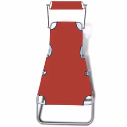 VidaXL 41198 outdoor chair Lounge Padded seat Polyester Red