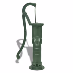 vidaXL Garden Water Pump with Stand Cast Iron Green Farm Irrigation Ornament