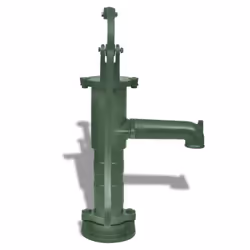 vidaXL Garden Water Pump with Stand Cast Iron Green Farm Irrigation Ornament