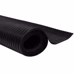 vidaXL Floor Mat Anti-Slip 5x1m Broad Ribbed Rubber Home Carpet Protector